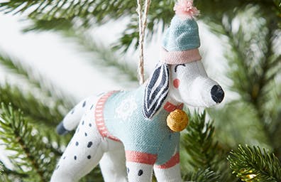 Festive Folk Dalmatian Tree Decoration
