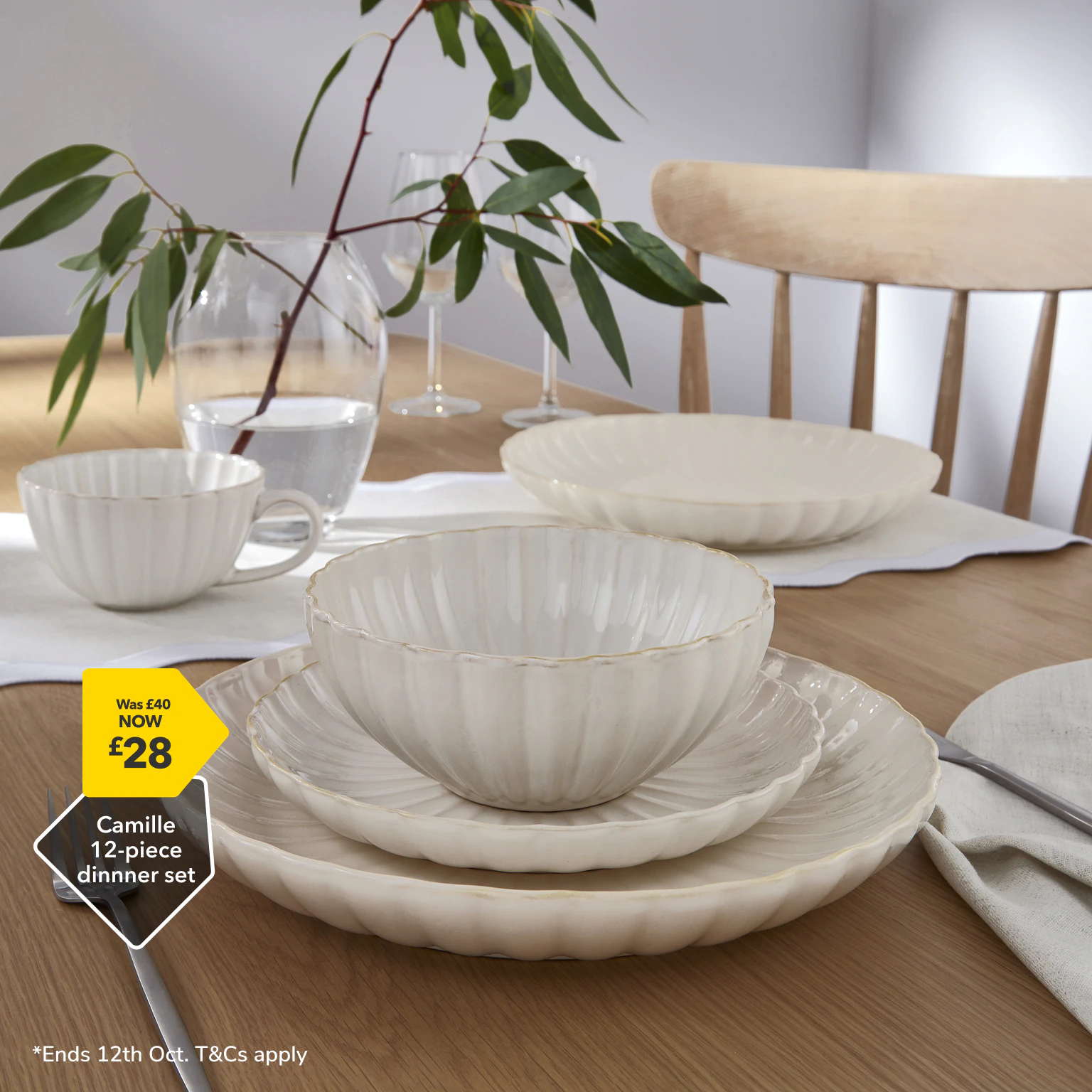 Camille stoneware dinnner set