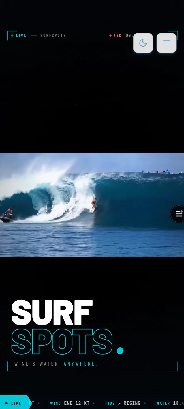 SurfSpots mobile