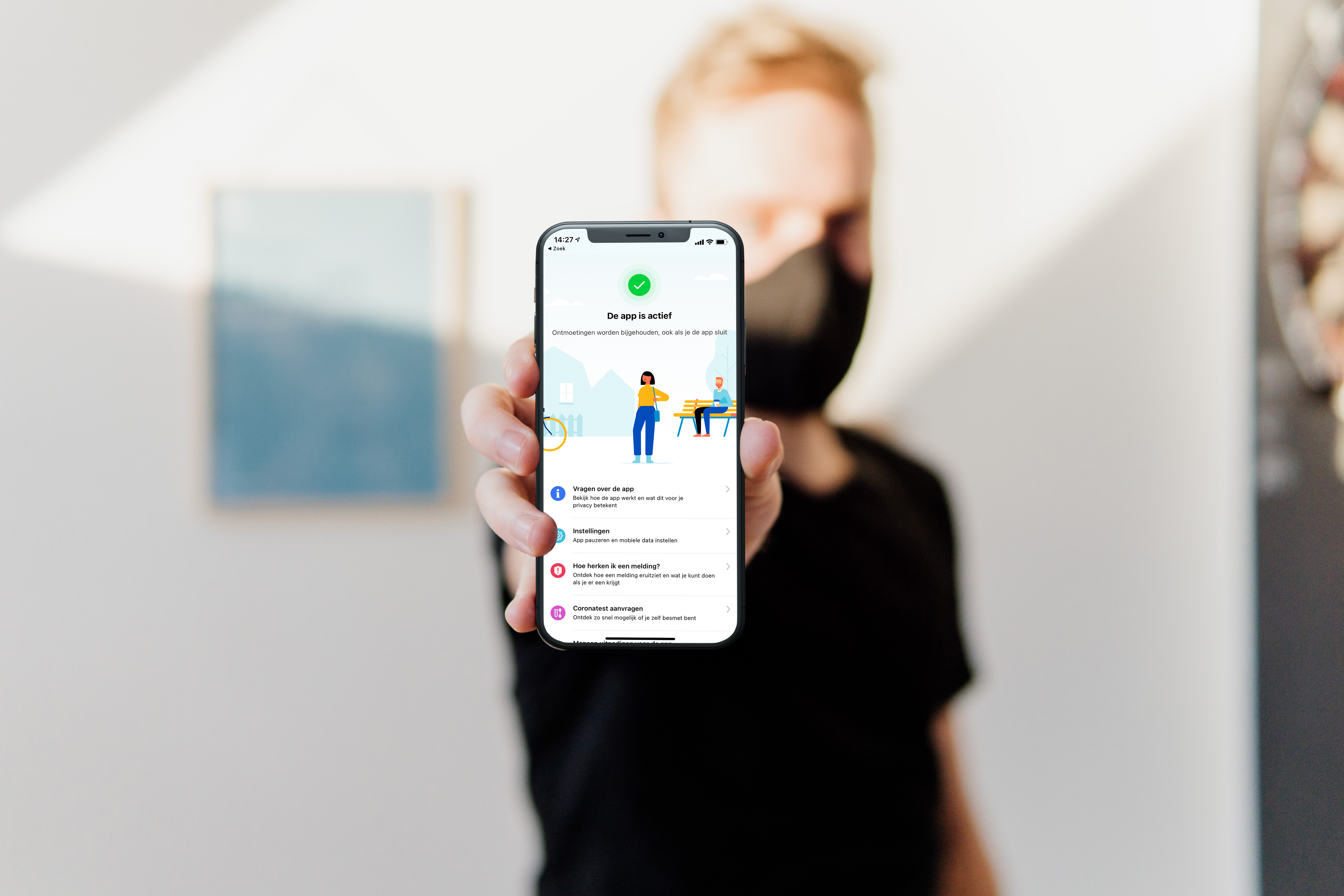 Privacy in for example health apps