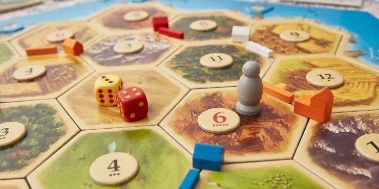 Photo of the board game Settlers of Catan
