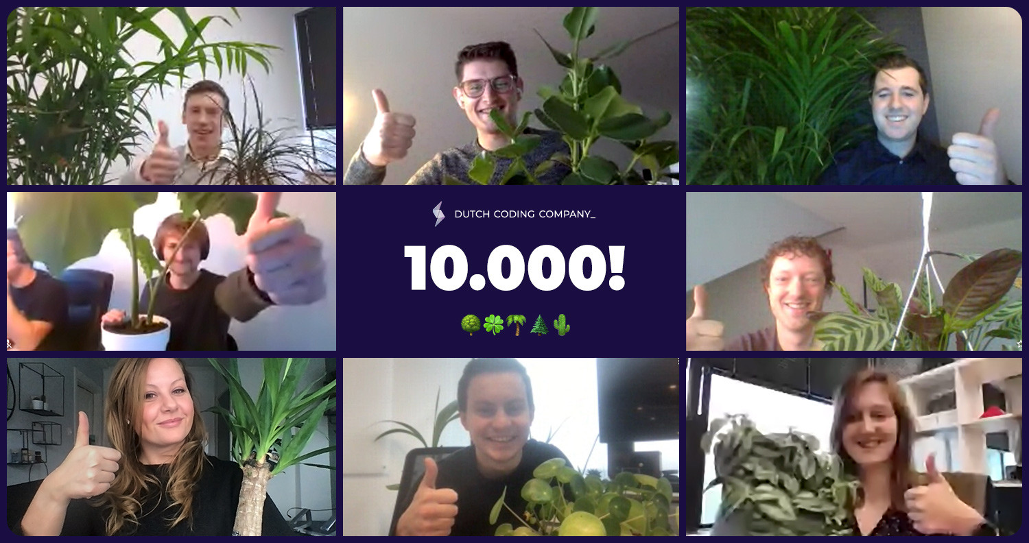 Dutch Coding Company plant 10.000e boom
