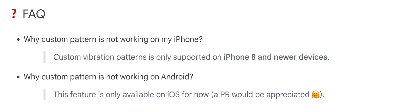 Redenen waarom custom vibration patterns niet werken op Android of iOS