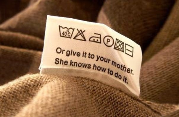  Custom laundry label