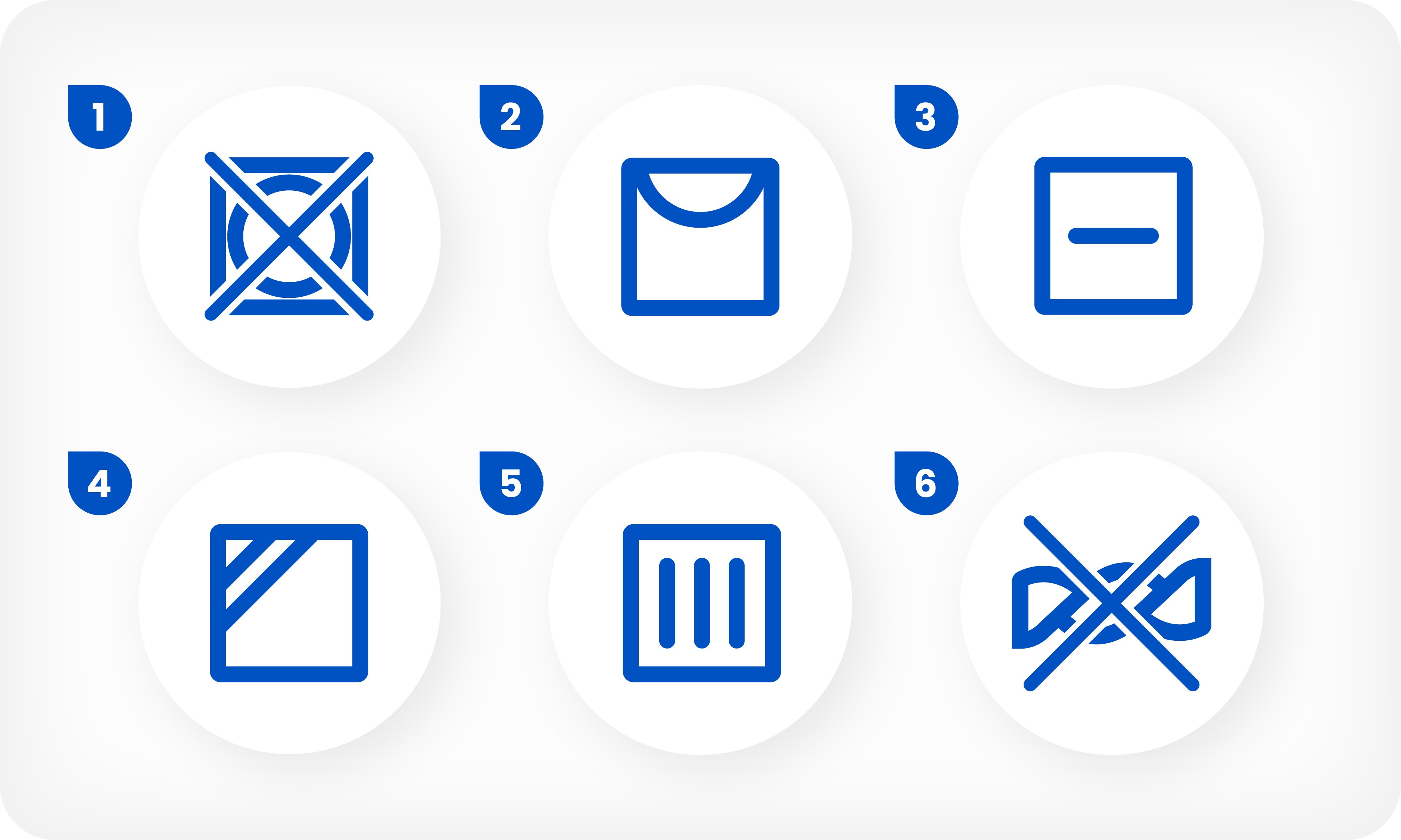  drying symbols used in laundry care labels