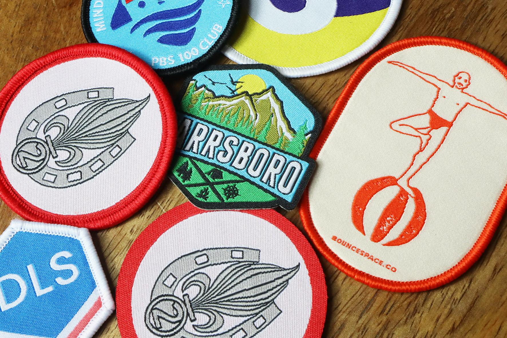  Assorted Woven Patches with Different Edges