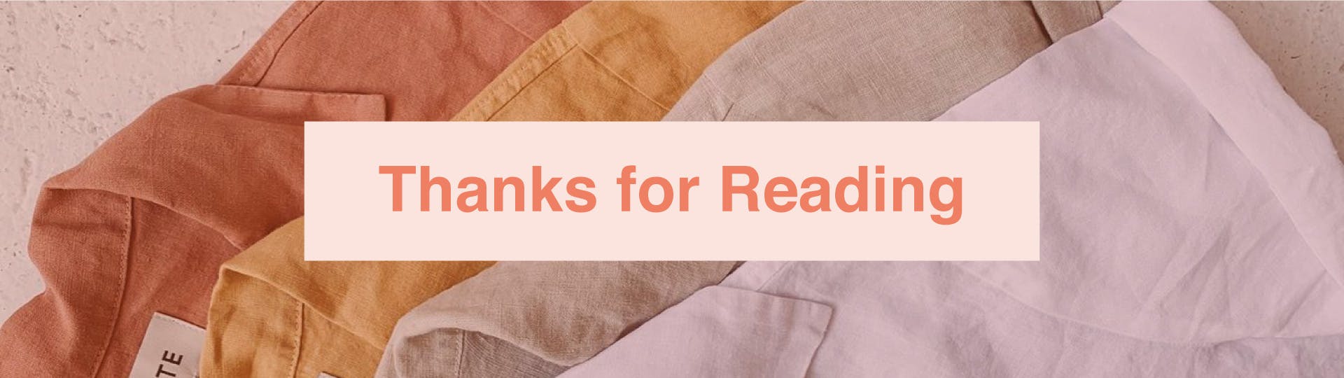  Thanks for reading