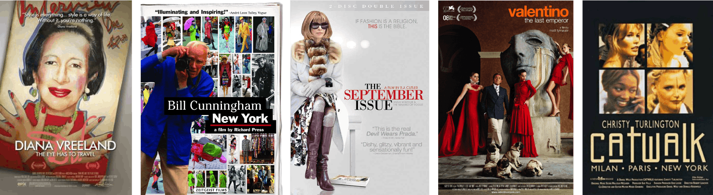  fashion documentary posters from 1995-2011