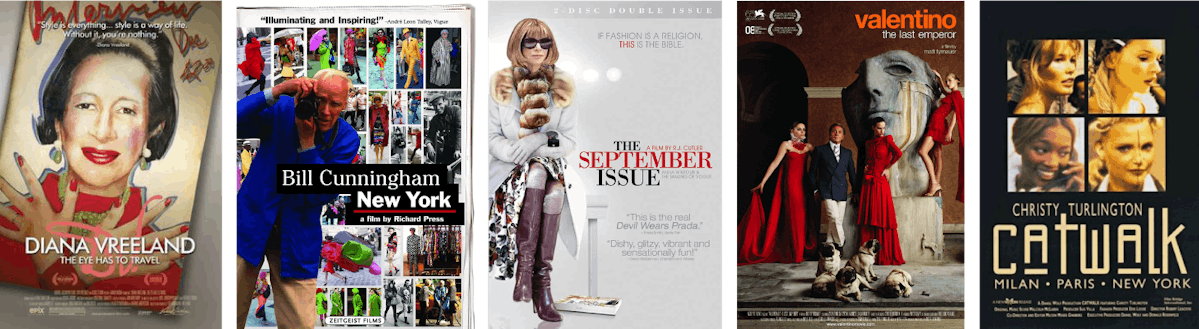  fashion documentary posters from 1995-2011