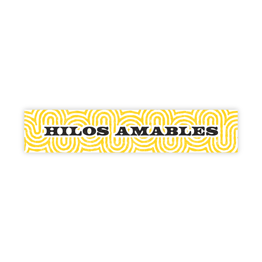  Étiquette à coudre plate Hilos Amables