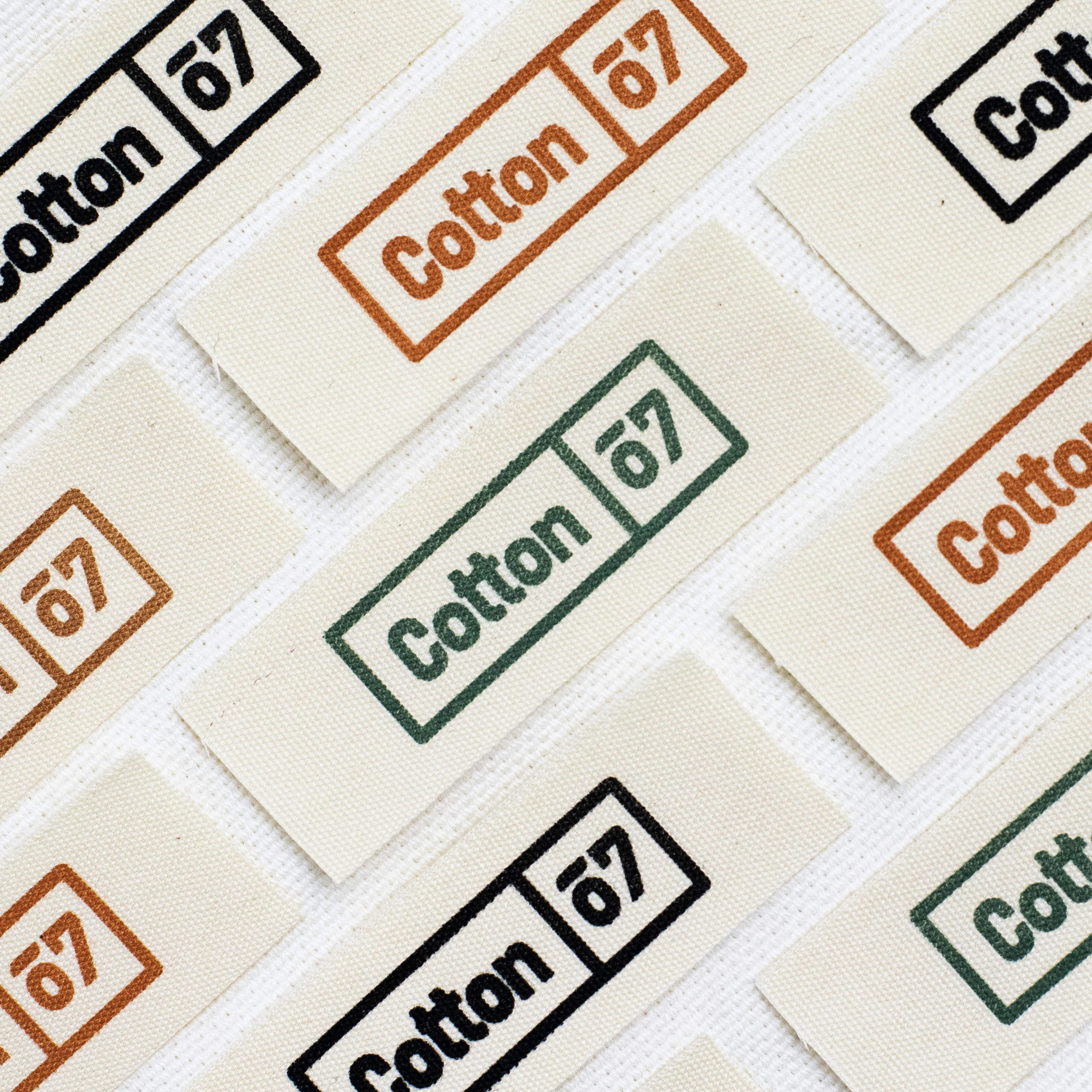  Etiquetas de algodón