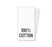  100% Cotton clothing label