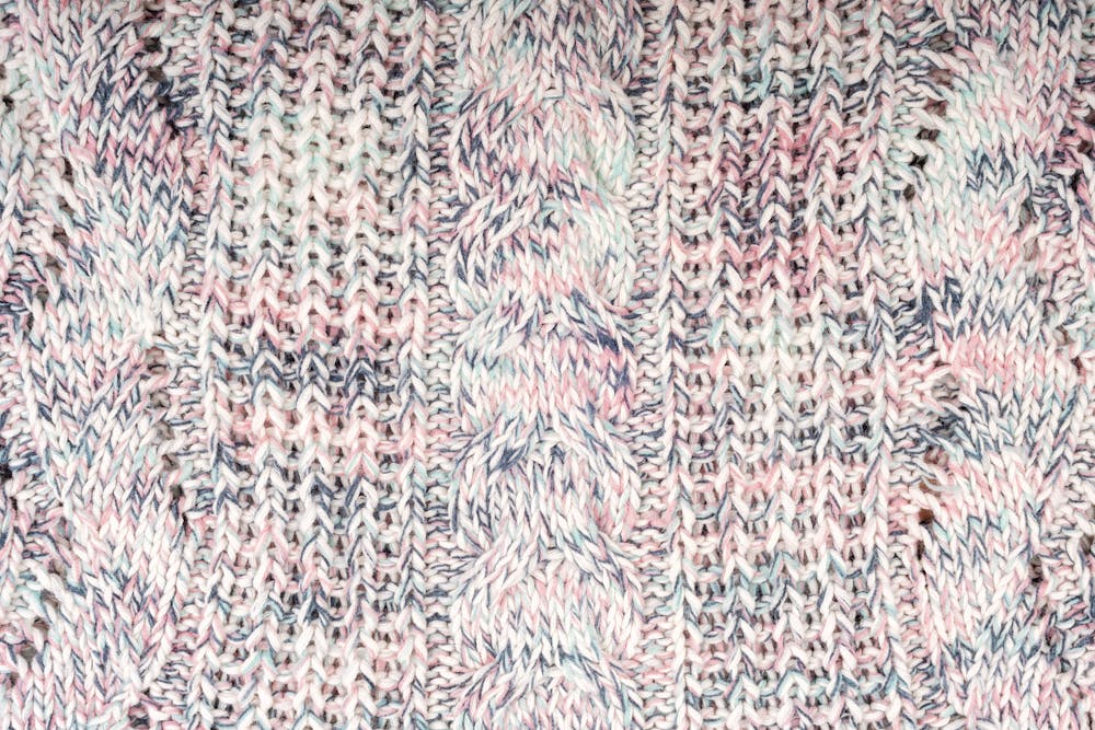 close of of knitted melange wool jersey close of of knitted melange wool jersey