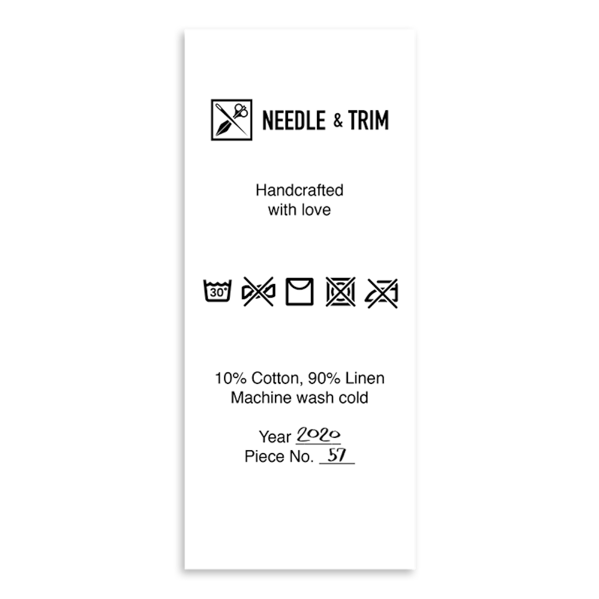 What does category c mean on the clothes hang tag?