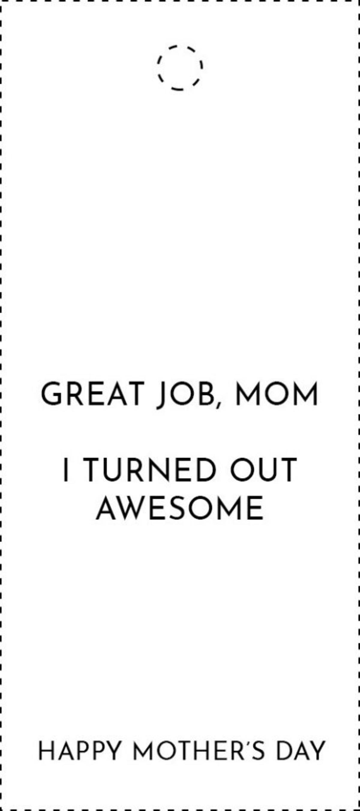  Mother's Day funny Hang Tag Design