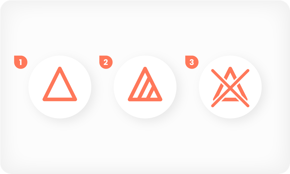  tres símbolos de uso de blanqueador usados en etiquetas de cuidado