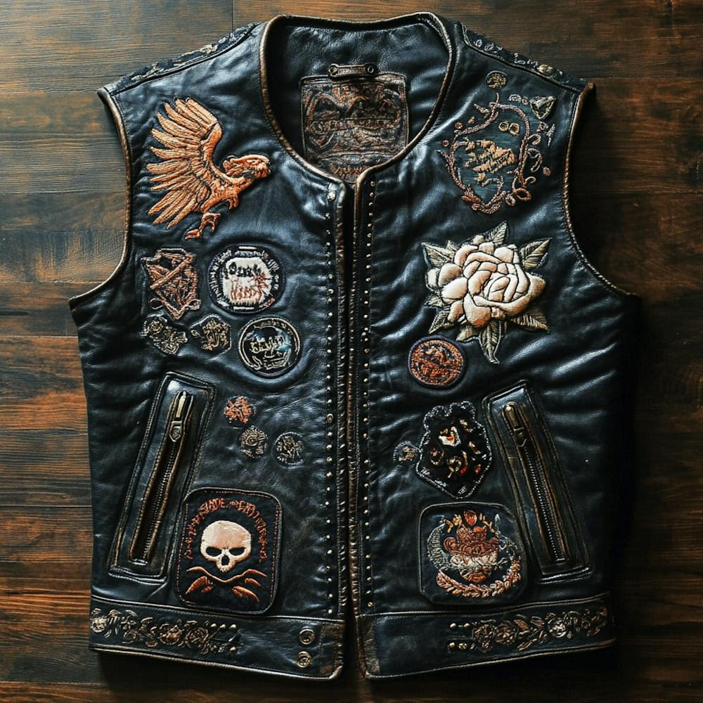 Leather Biker Patches