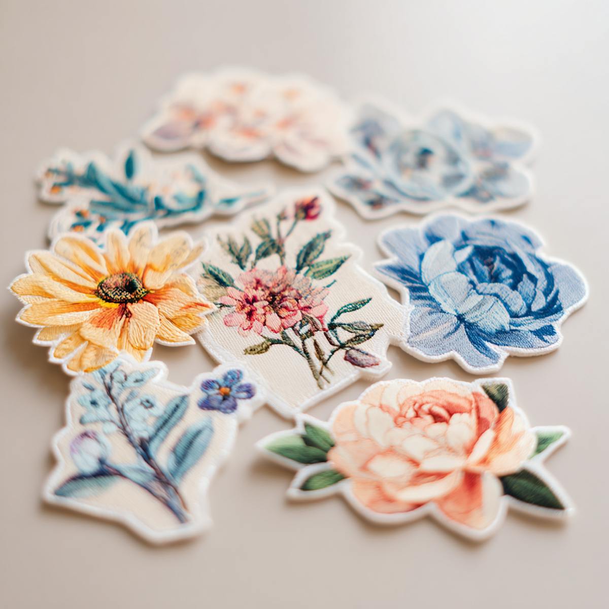 Collection of various printed patches. 