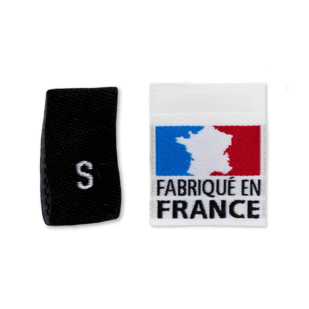 Étiquette vêtement tissée Made in France - Label Française