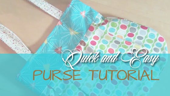 Quick and easy purse sewing tutorial