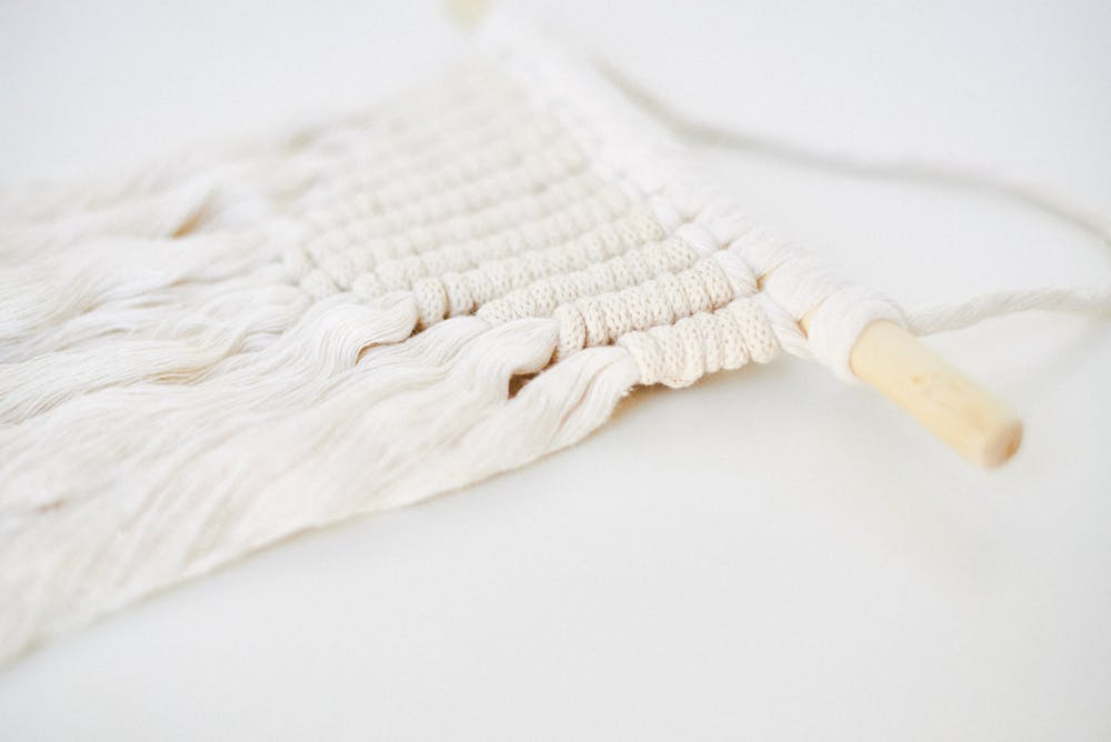 Hanging macrame tapestry Hanging macrame tapestry