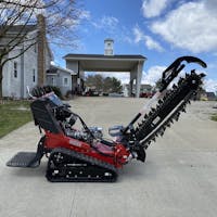 Trencher, Stand-On - w/Trailer