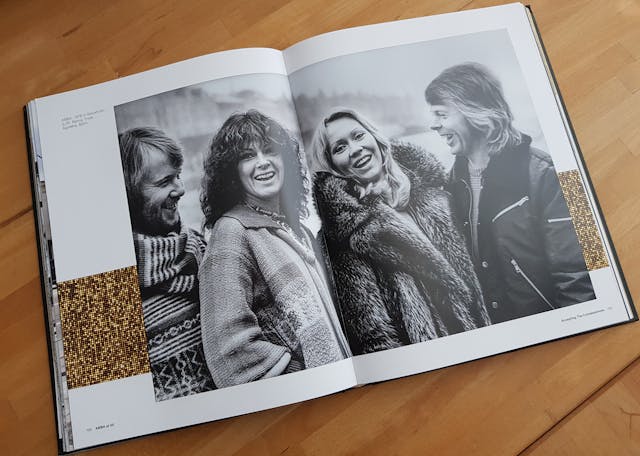 One of the spreads from ABBA At 50.