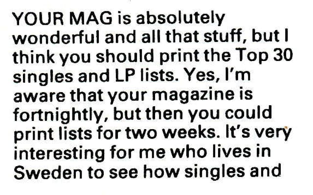 Letter to Smash Hits 01