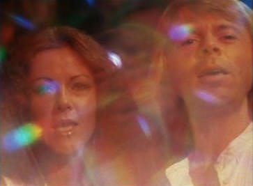 Frida and Björn in the Summer Night City promo clip.