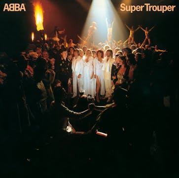 ABBA's Super Trouper sleeve - made three-dimensional in ABBA On Record.