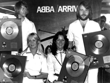 ABBA with records that are featured in ABBA On Record.