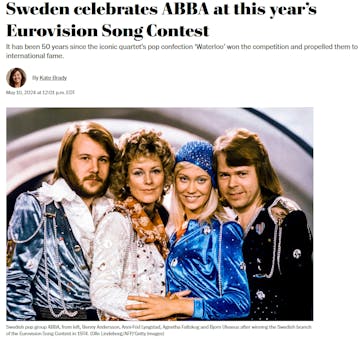 ABBA in The Washington Post.