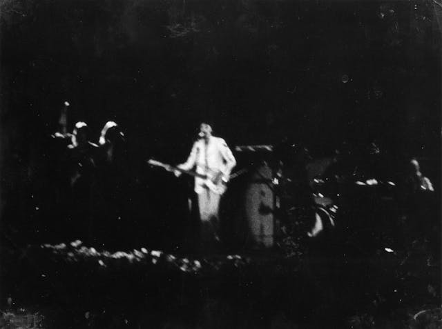 Wings live at Gröna Lund in Stockholm, Sweden, 7 August 1972.