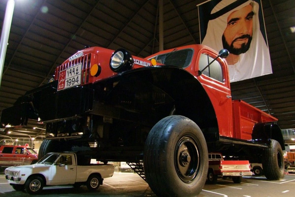 Giant replica of a Dodge Power Wagon