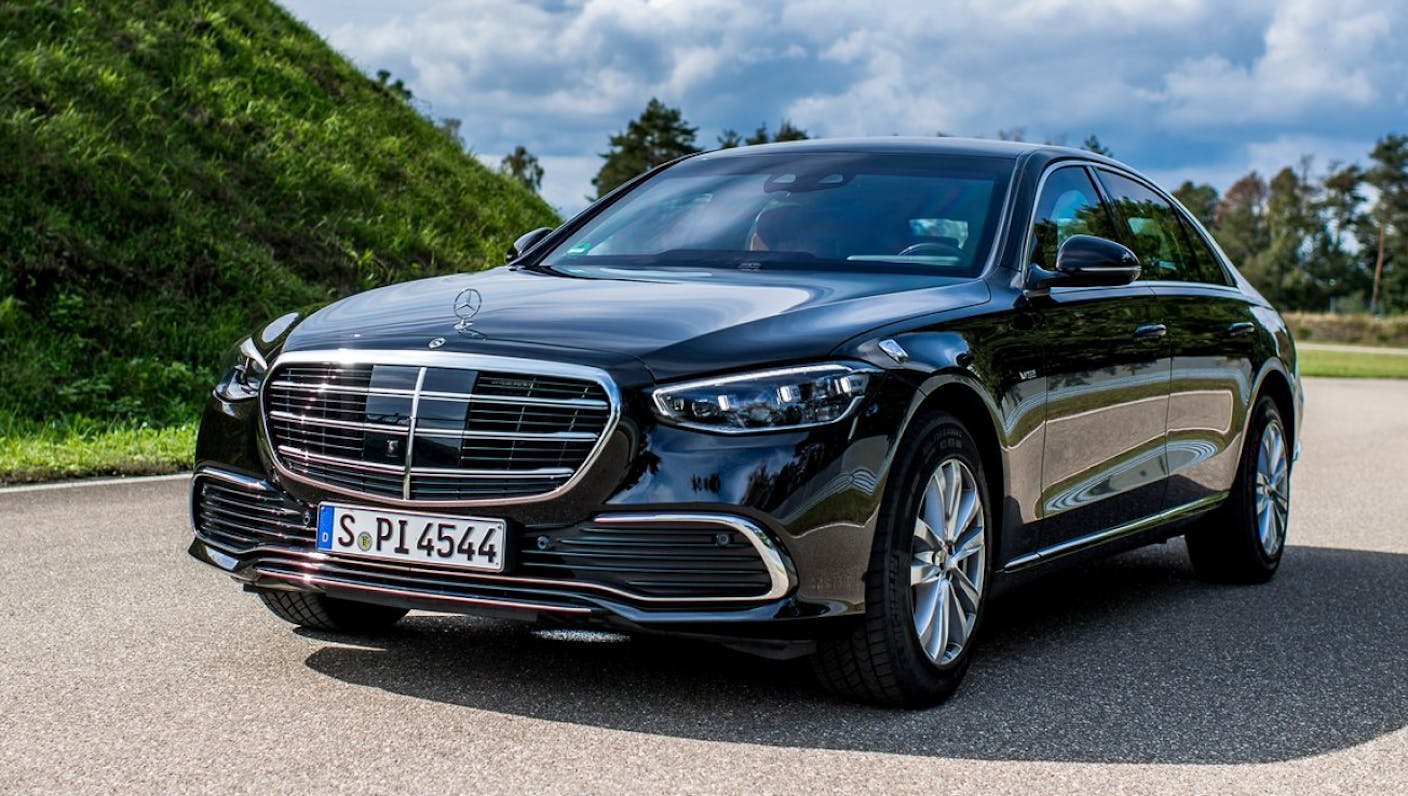 The state vehicle of German Chancellor Olaf Scholz