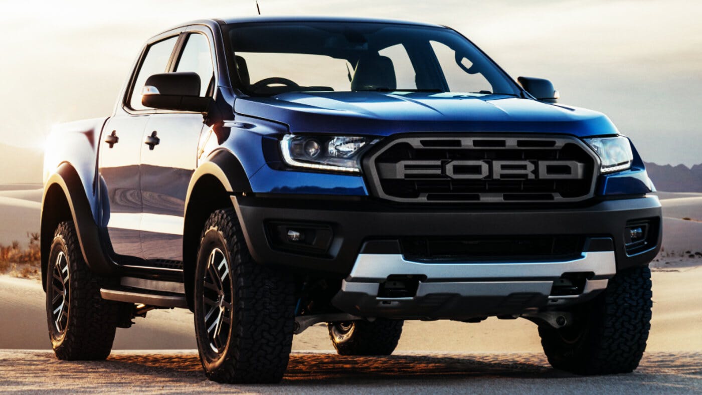 front on shot of ford ranger