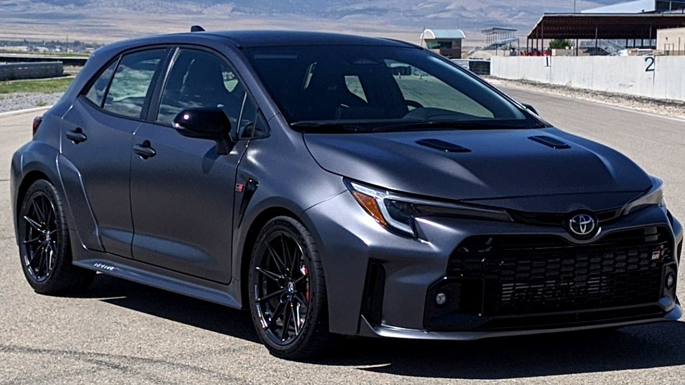 new age toyota corolla in dark grey