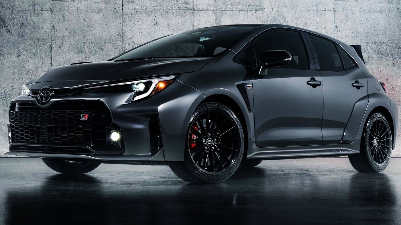 black toyota corolla