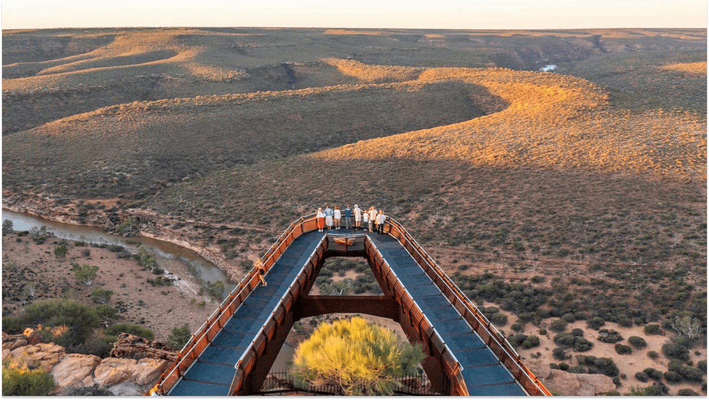 The Kalbarri skywalk in Western Australia