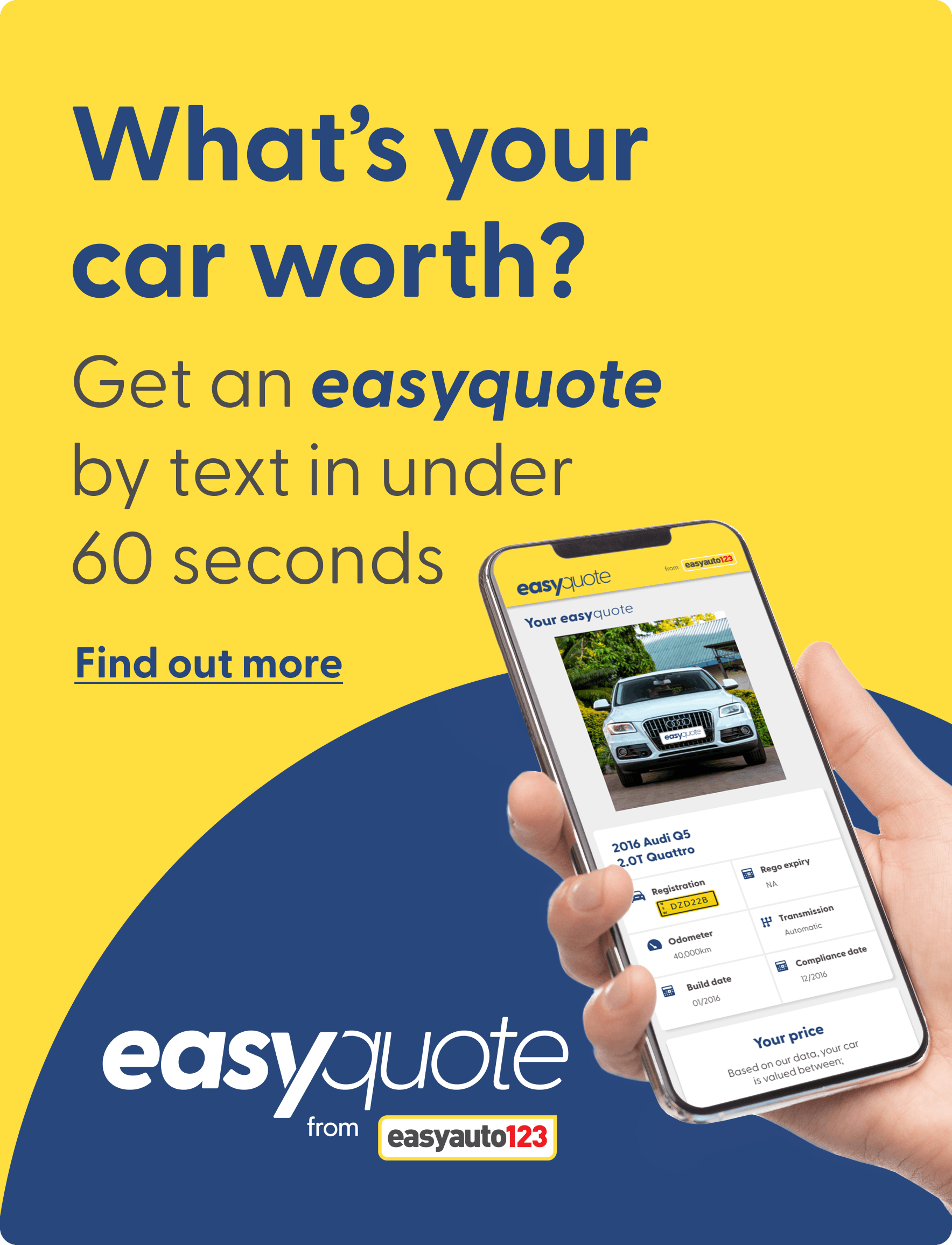 easyQuote Valuation tool promotional tile