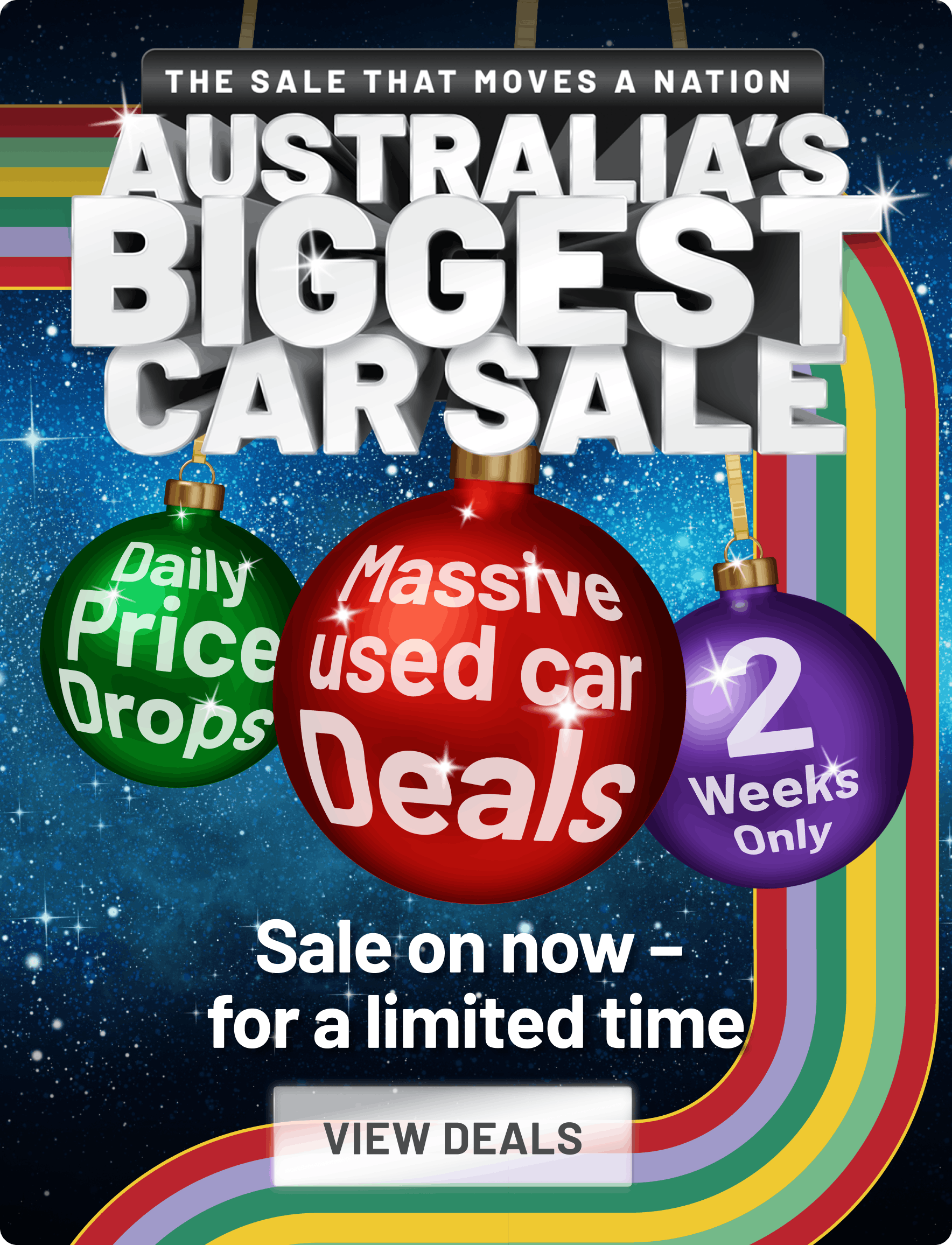 Australia's Biggest Car Sale promotional tile