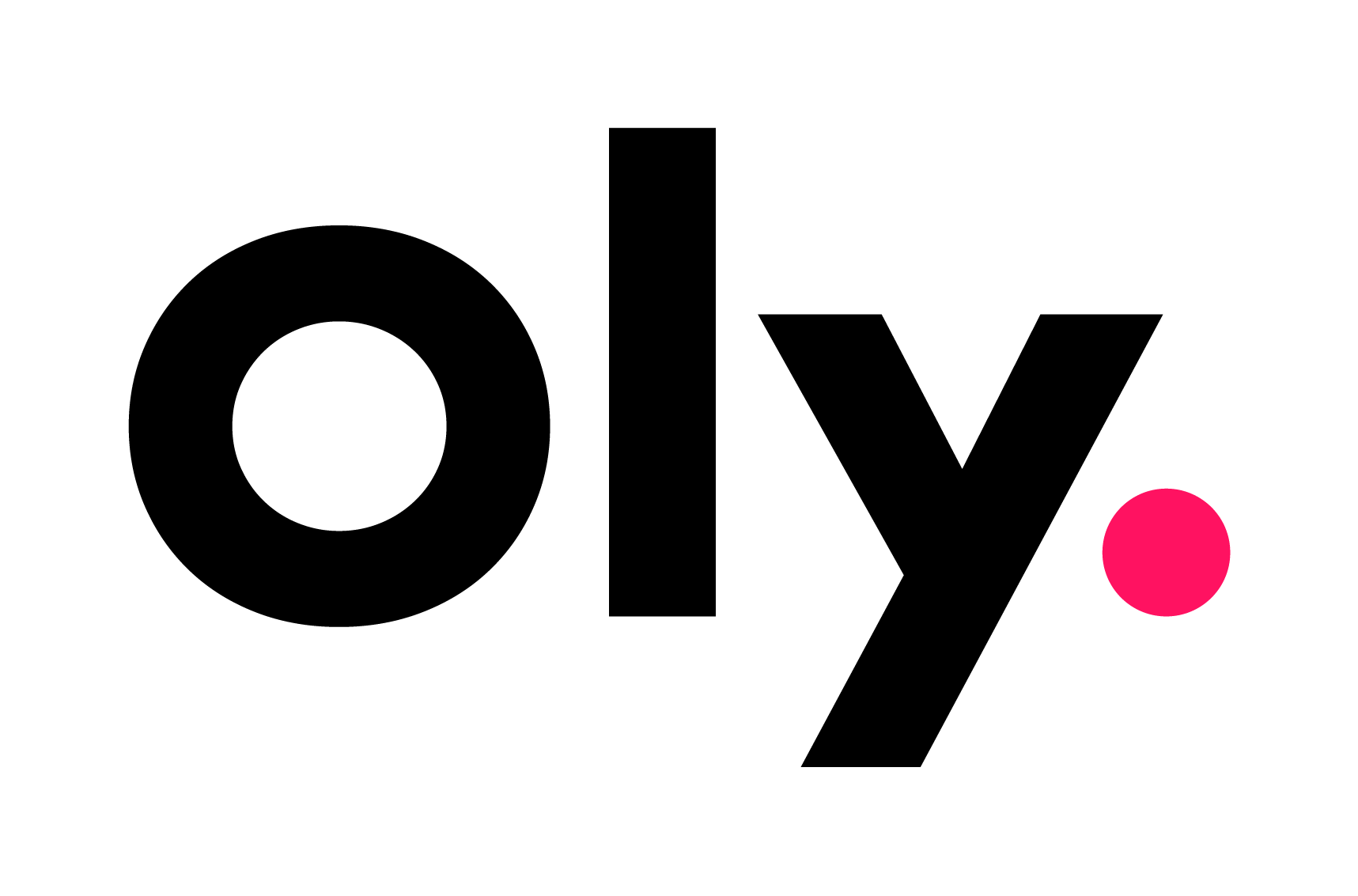 Oly Novated Lease company logo black with pink full stop