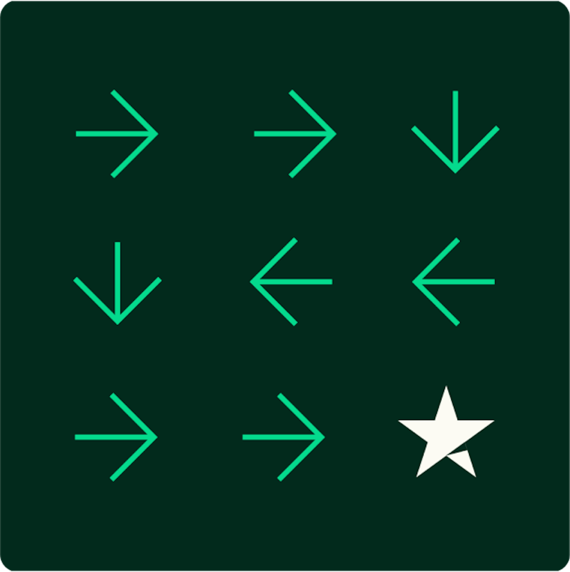 Various arrows in different directions