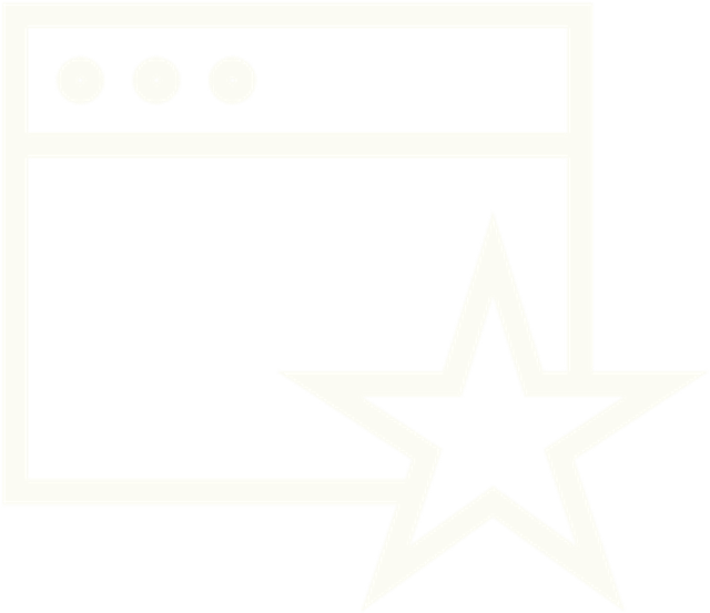 A star on a webpage icon