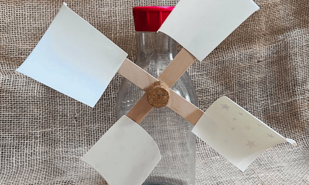 homemade wind turbine out of paper