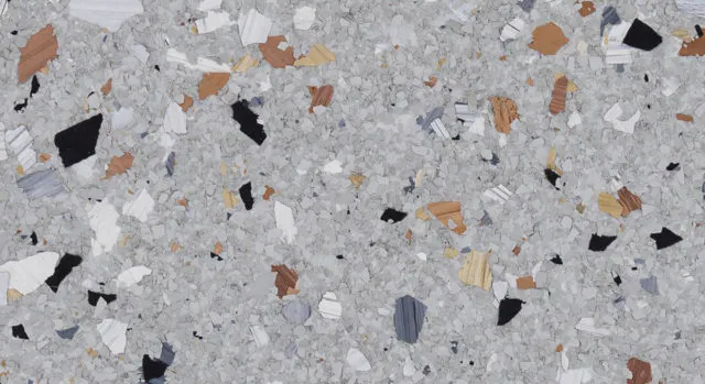 Yukon hybrid epoxy floor coating color sample gray blue brown black multi-color chip blend