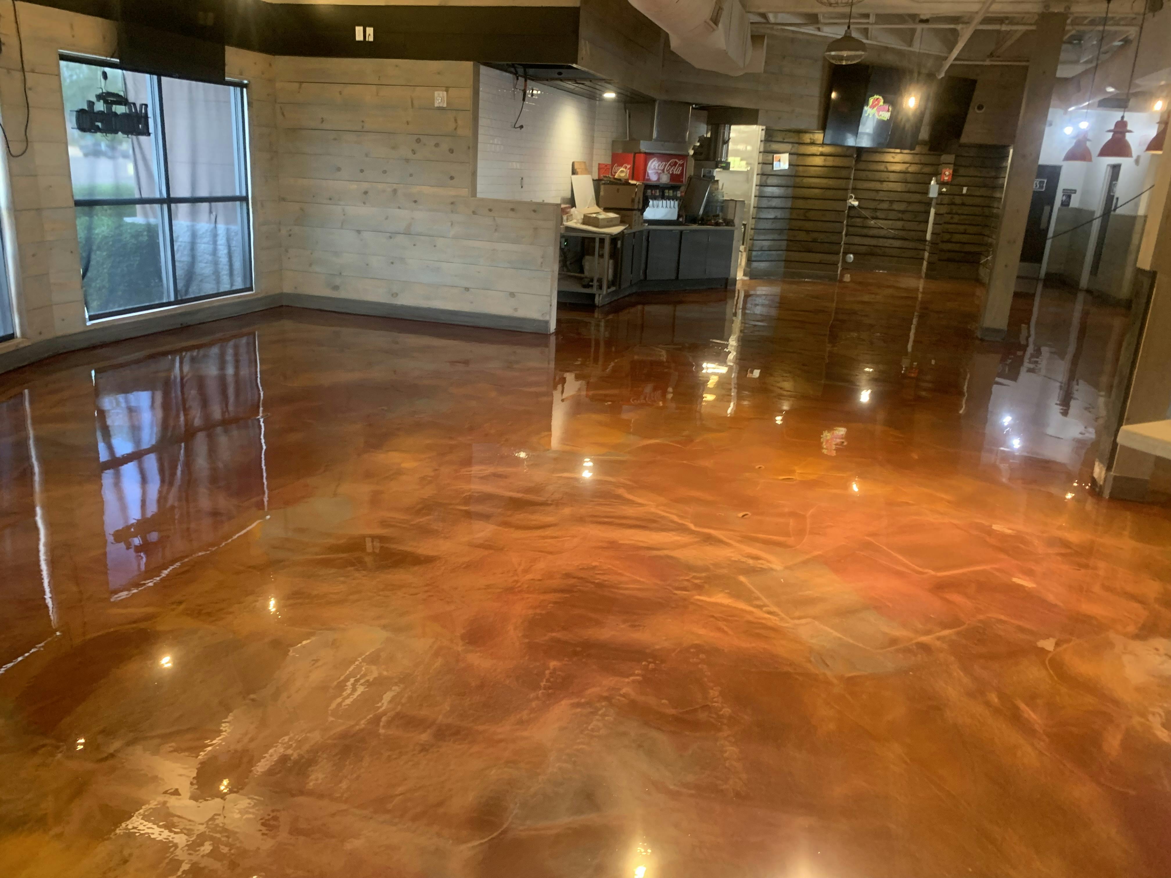 Commercial Metallic Floor