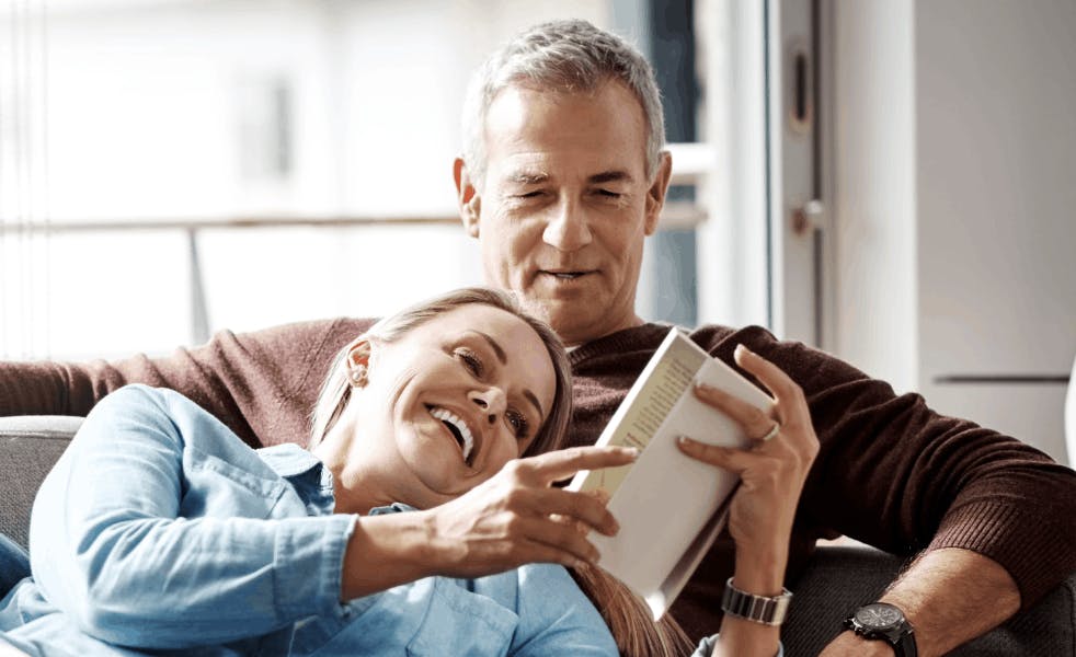 couple sitting on couch