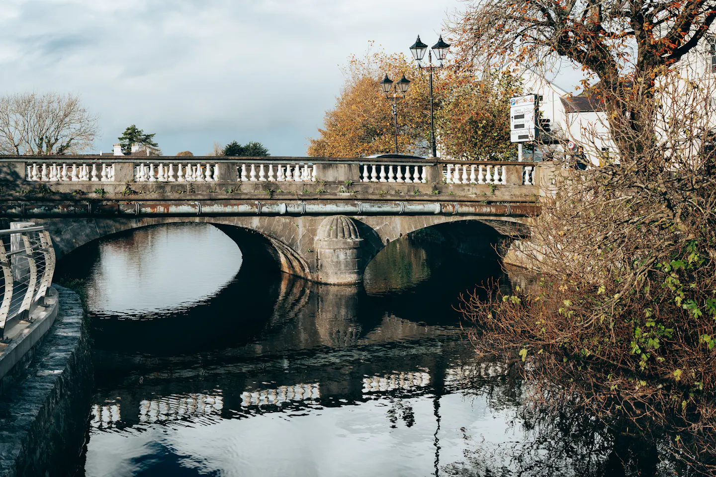 Galway river and stone bridge