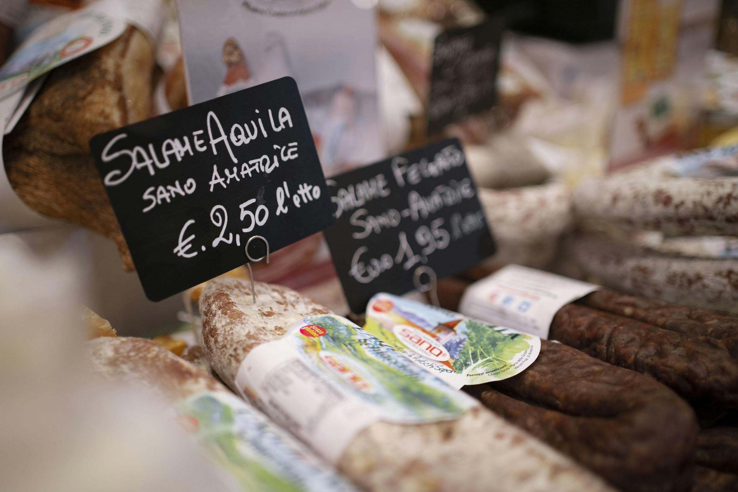 Mercato dei prodotti di Amatrice da Eataly Roma
